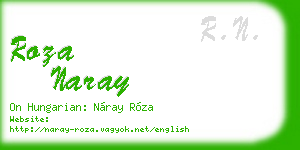 roza naray business card